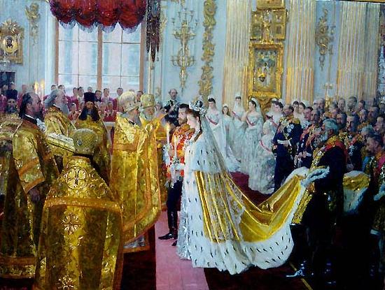 Laurits Tuxen Tuxen Wedding of Tsar Nicholas II oil painting picture